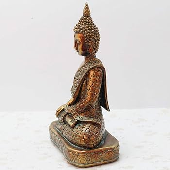 Amazon｜彫刻像樹脂模倣銅仏教菩薩仏像インド仏彫刻ヴィンテージ